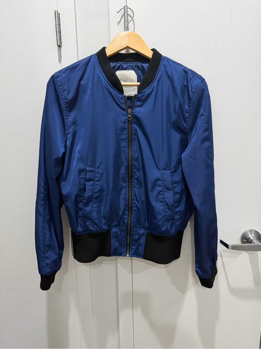 Anthropologie Hei Hei Blue Bomber Jacket Sz M